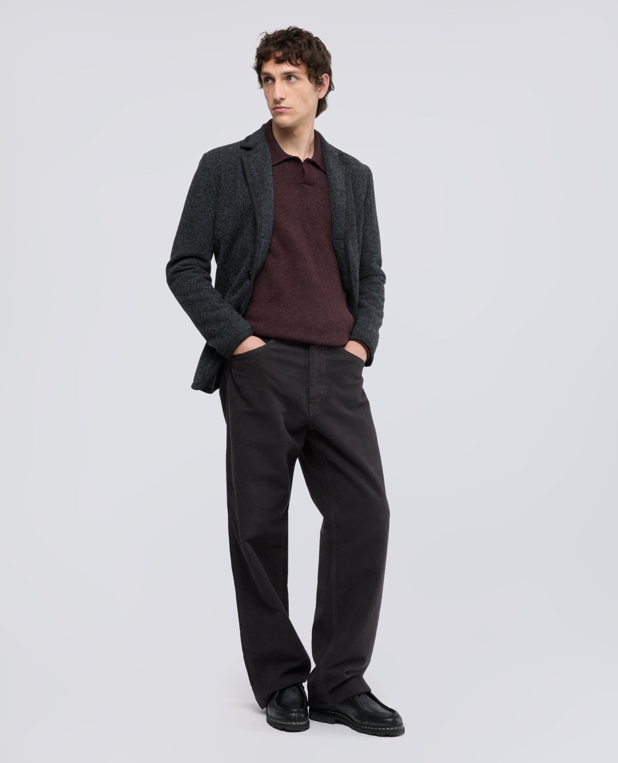 POLO REALIZZATA IN MISTO LANA E NYLON - ROSSO - ASPESI