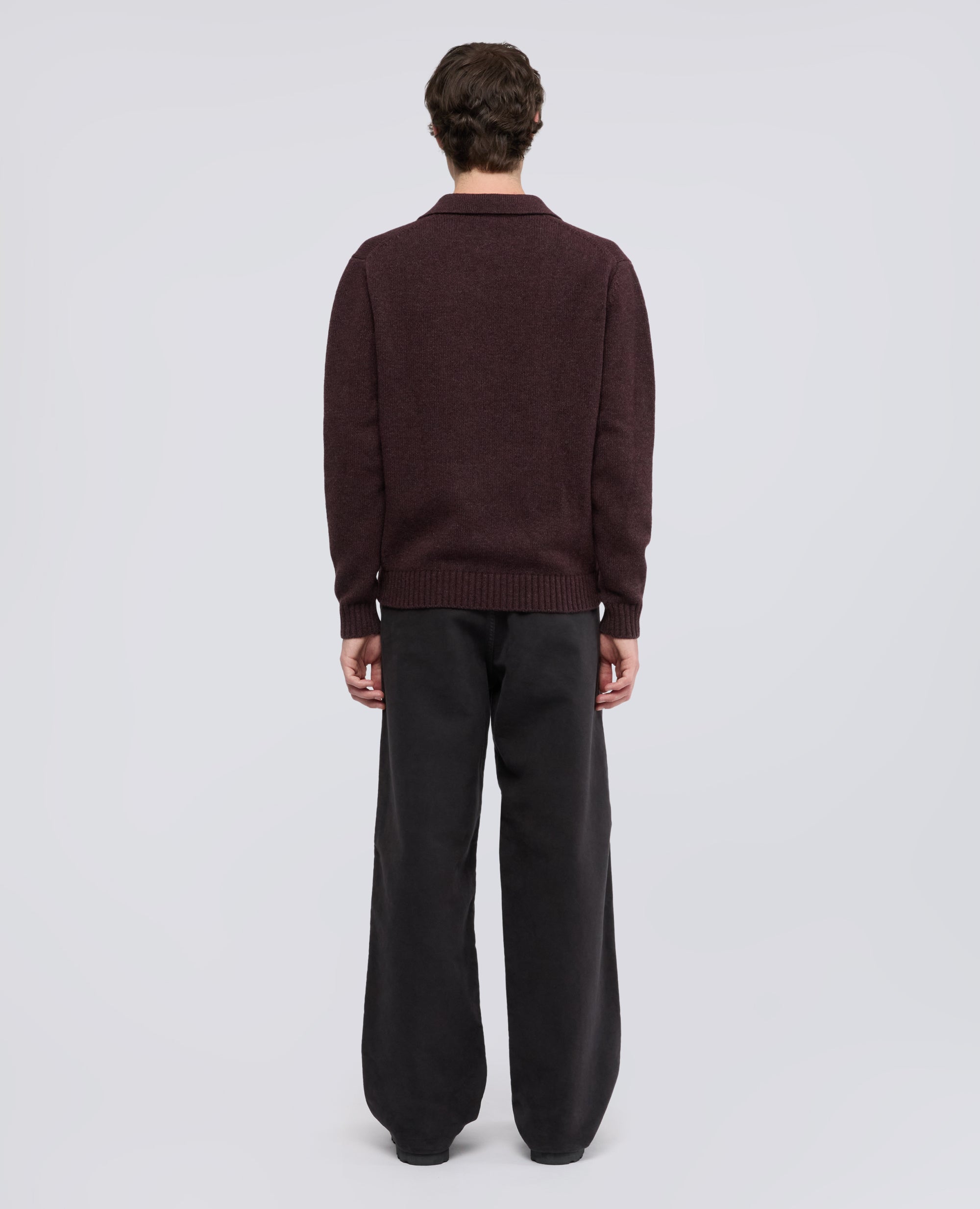 POLO REALIZZATA IN MISTO LANA E NYLON - ROSSO - ASPESI
