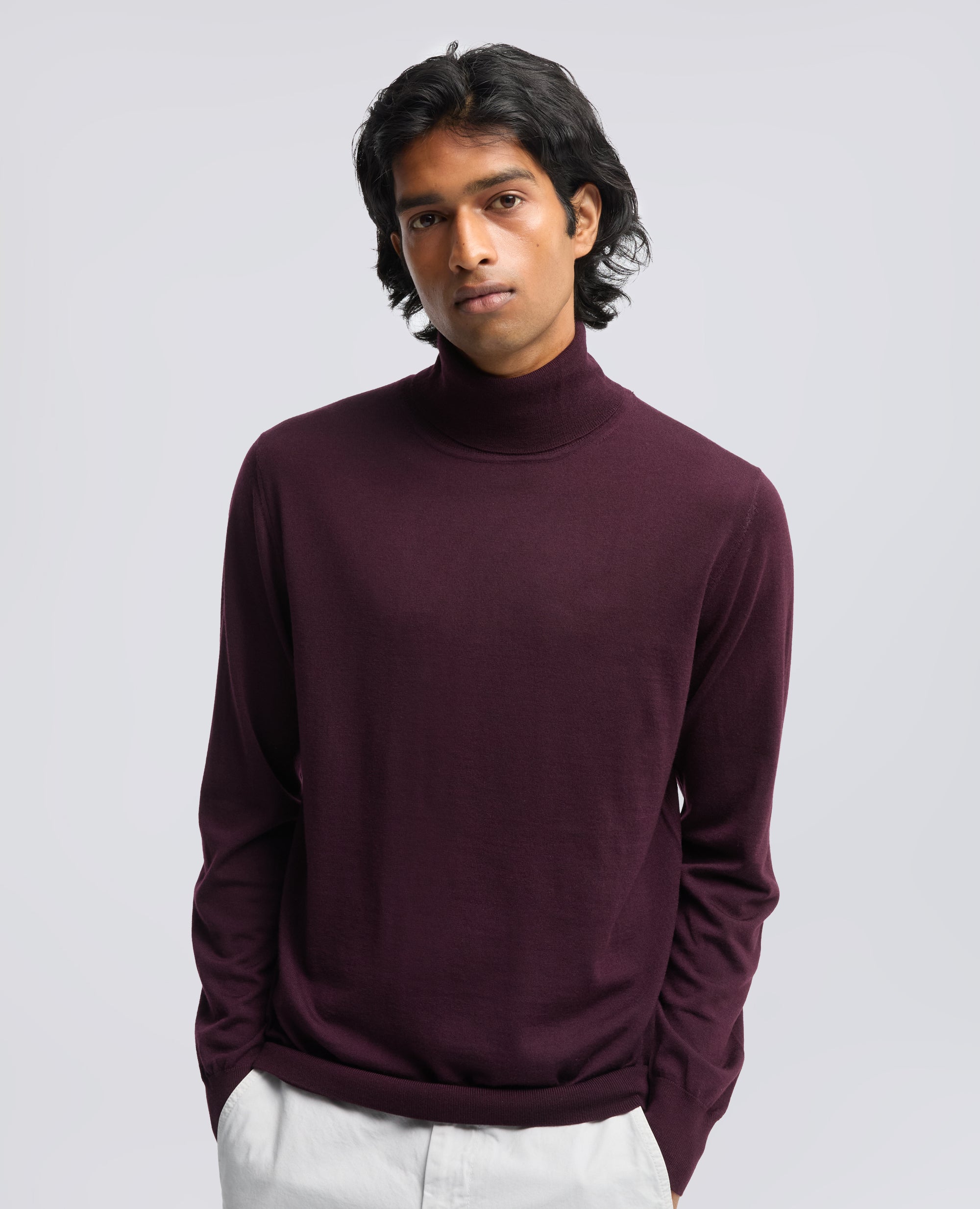 MAGLIA DOLCEVITA IN LANA MERINO - ROSSO - ASPESI