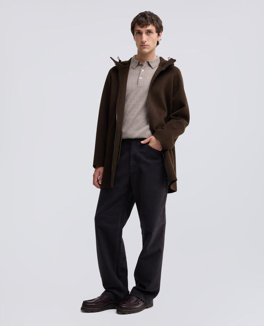 POLO A MANICHE LUNGHE IN LANA E CHASHMERE - BEIGE - ASPESI