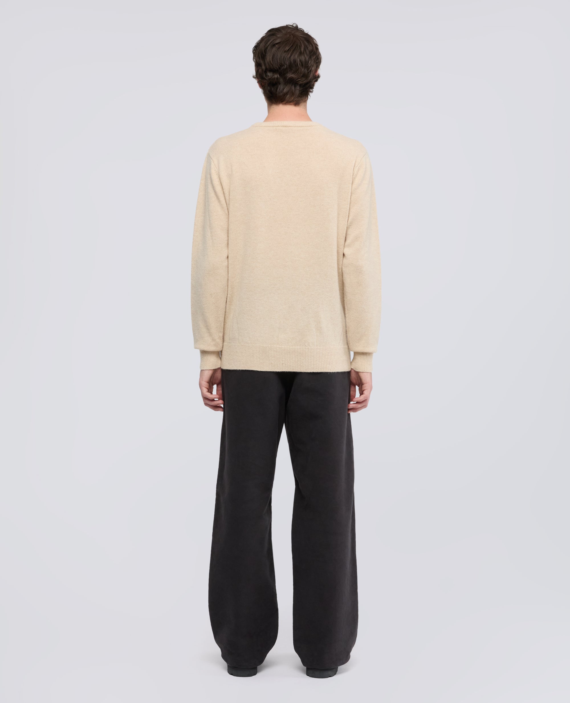 MAGLIA GIROCOLLO IN MISTO LANA, YAK E CASHMERE - NATURALE - ASPESI